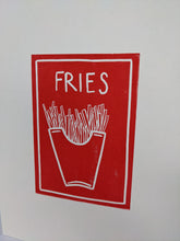 Load image into Gallery viewer, A close up of a red fries print
