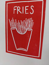 Load image into Gallery viewer, A close up of a red fries print