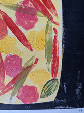 Load image into Gallery viewer, Close up on colourful pickles print
