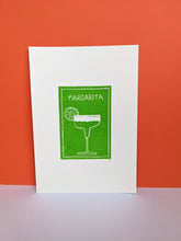 Load image into Gallery viewer, Green margarita cocktail print