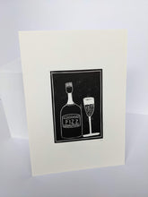 Load image into Gallery viewer, Black and white fizz print on a white background
