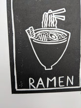 Load image into Gallery viewer, Close up of a bowl of ramen print