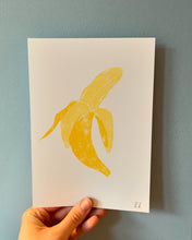 Load image into Gallery viewer, Banana Lino Print - Hand Printed Original
