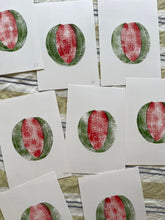 Load image into Gallery viewer, Watermelon Lino Print - Hand Printed Original
