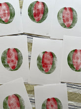 Load image into Gallery viewer, Watermelon Lino Print - Hand Printed Original
