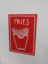 Load image into Gallery viewer, A close up of a red fries print
