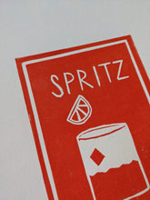 Load image into Gallery viewer, Close up of an orange spritz cocktail print
