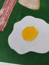 Load image into Gallery viewer, A close up of a fried egg print
