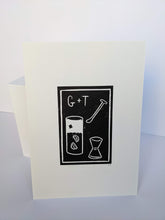 Load image into Gallery viewer, A gin and tonic print on a white background
